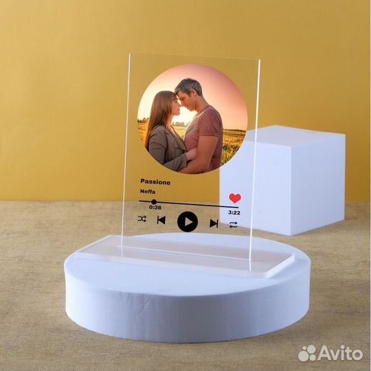 Трек с Вашим фото на Орг стекле