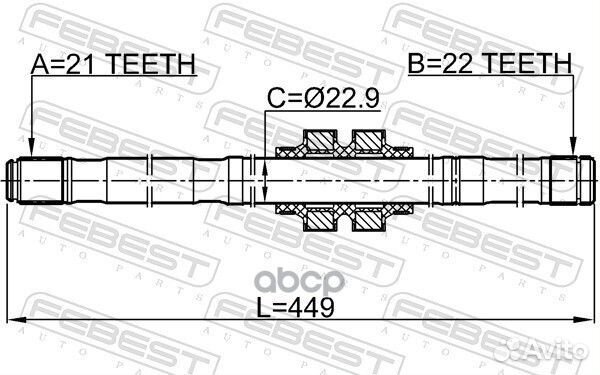 Полуось перед лев nissan note UK make E11E