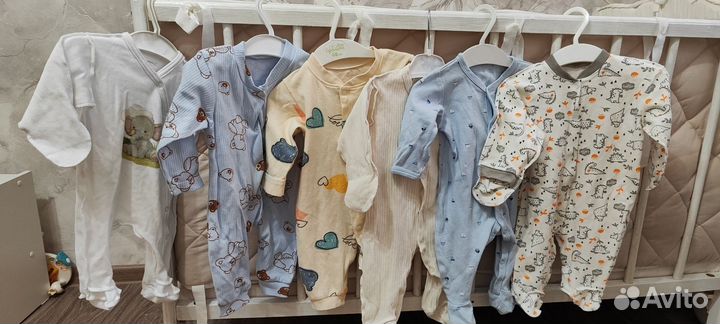 Вещи пакетом для новорождённых с 0 до 3 месяцеа