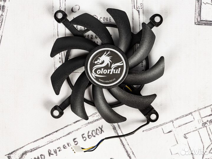 Вентиляторы для видеокарты Colorful RTX2060