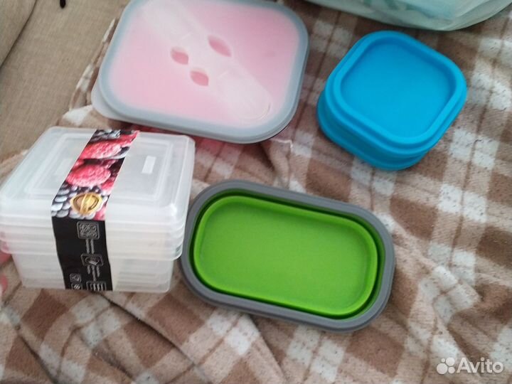 Пищевые контейнеры силиконовые складные