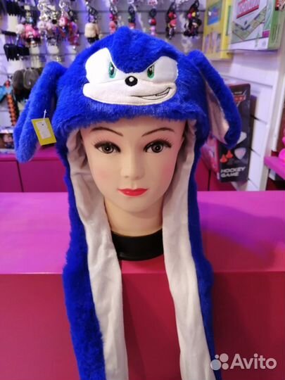 Шапка светящаяся Соник / Sonic