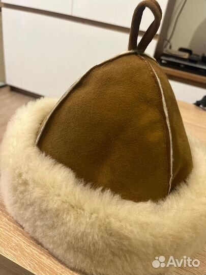 Шапка Боярка Классик для бани из овчины