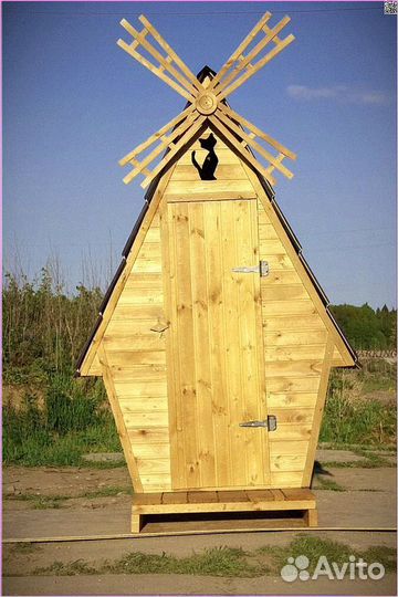 Дачный туалет с лебедем GXE