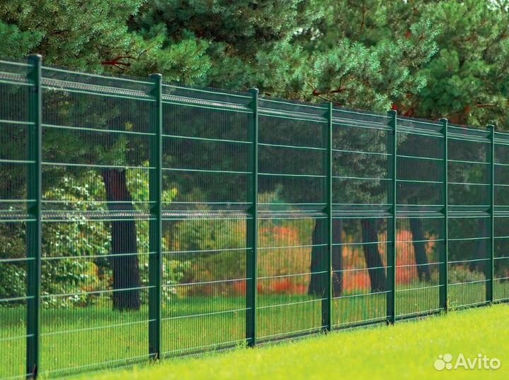 Забор из 3D сетки цена за метр работа по договору