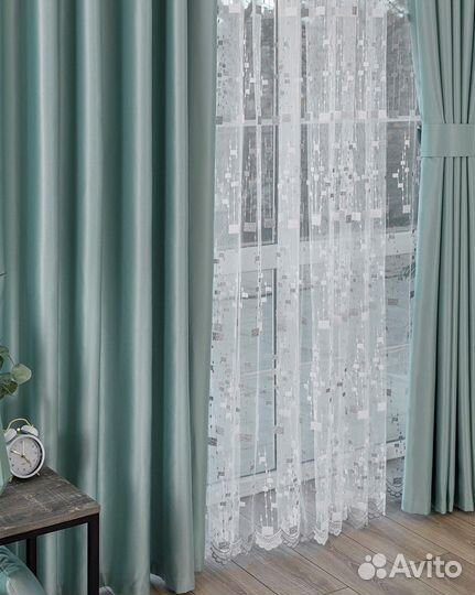 Комплект Шторы и Тюль Адора Топаз+Мона