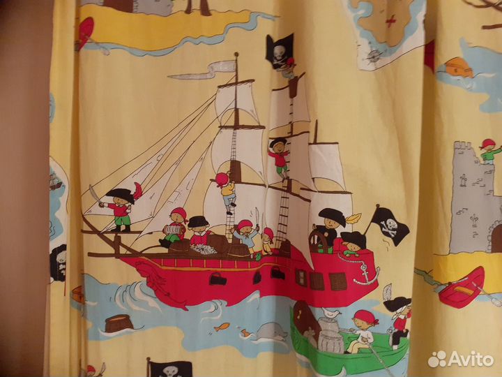 Шторы в детскую х/б Венгрия комплект хорошие