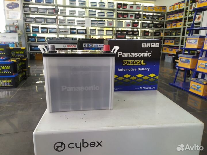 Аккумулятор Япония 75D23L Panasonic 65Ah 620A