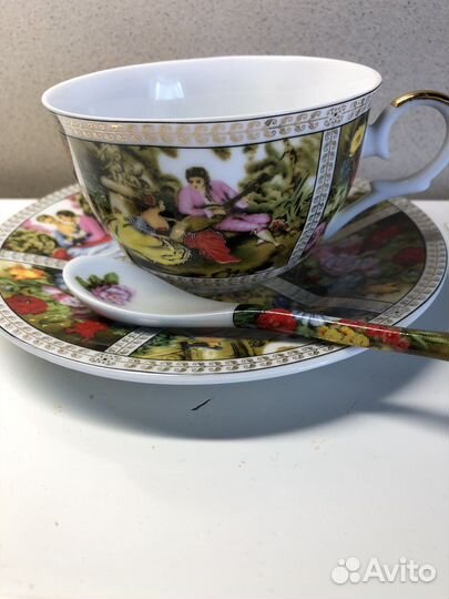 Чашка с блюдцем новые japan