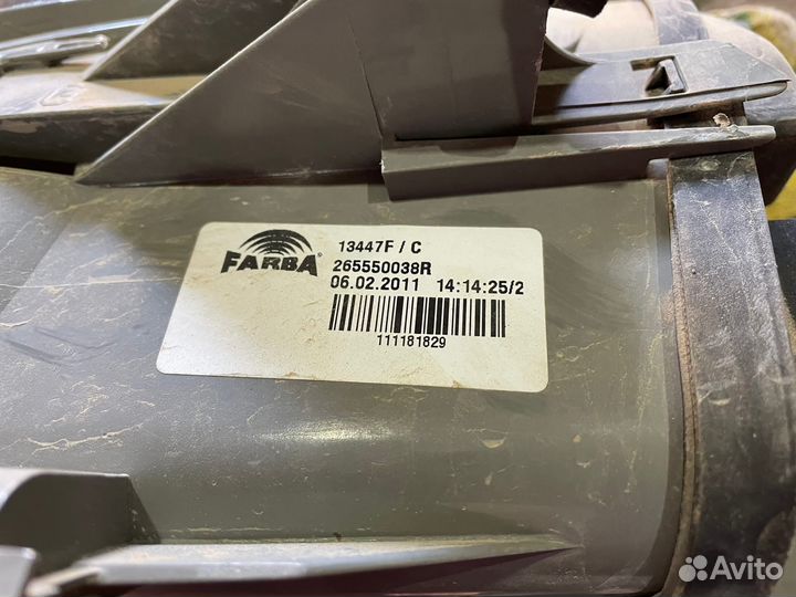 Рено меган 3 фонарь задний левый в крыло