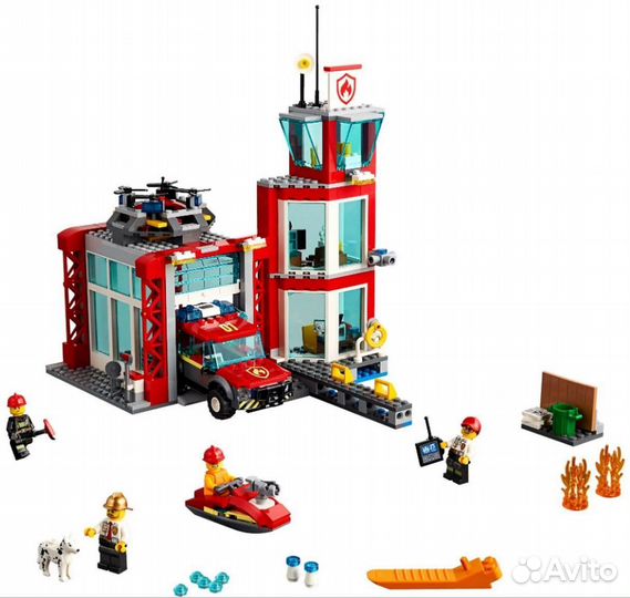 Конструктор Сити Пожарное депо