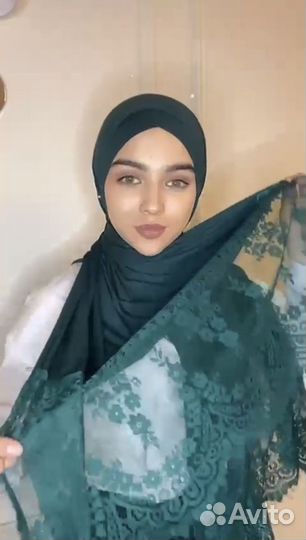 Шарф на кнопках с боне