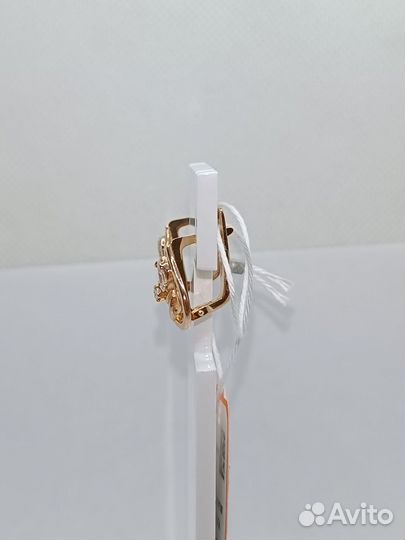 Золотые серьги С камнями 585* (Мармелад)