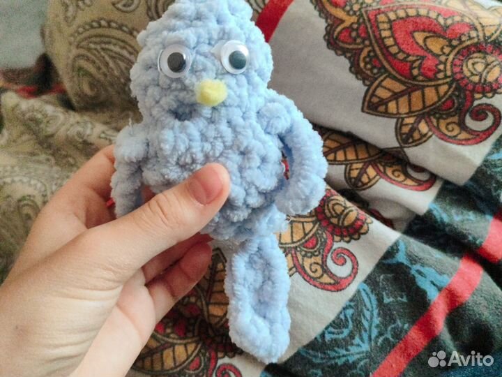 Вязаная птица ручная работа
