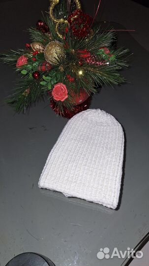 Шапка зимняя женская вязанная