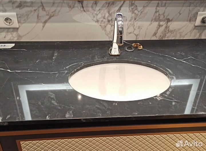 Столешница из камня для ванной от производителя
