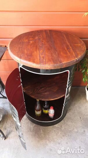 Бочка бар, стол для шашлыка, место для хранения