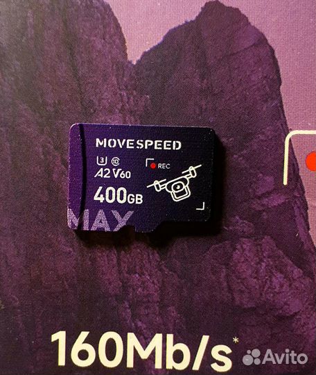 Карта памяти 400 гб Movespeed Max MicroSD V60 A2
