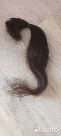 Волосы натуральные, хвост 40см