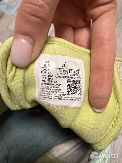 Кроссовки nike air jordan 1 low оригинал