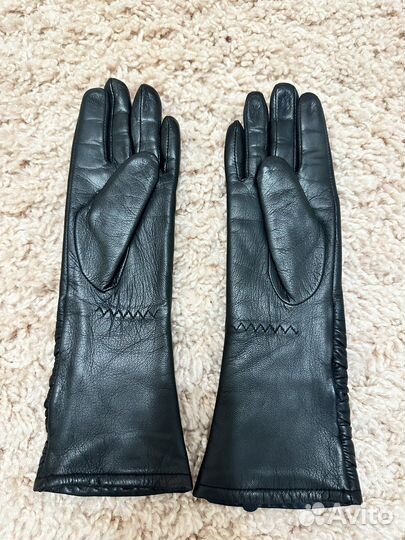 Перчатки женские кожаные новые