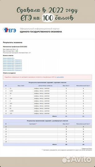Репетитор по математике огэ/егэ