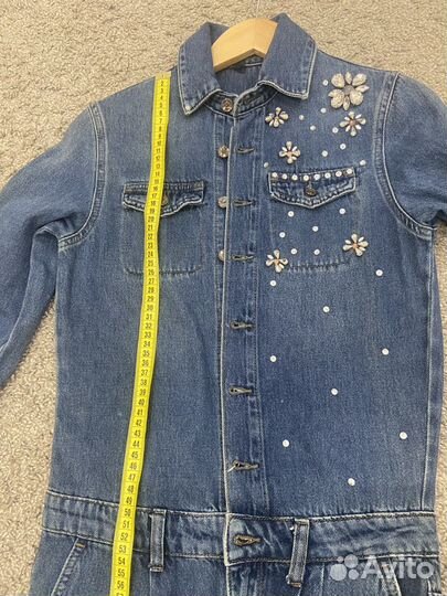 Джинсовый комбинезон женский