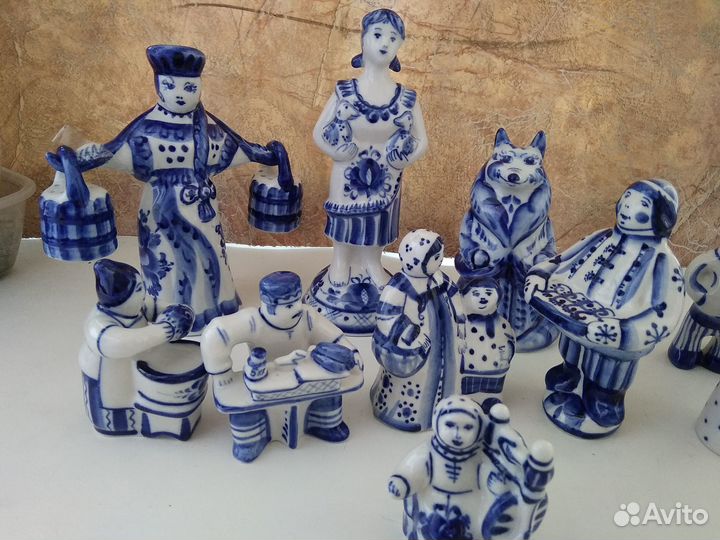 Гжель статуэтки СССР