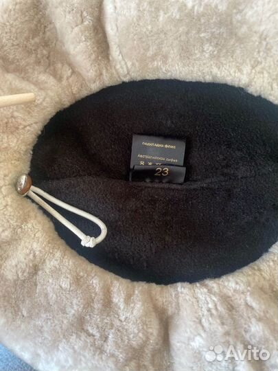 Берет и натуральной овчины