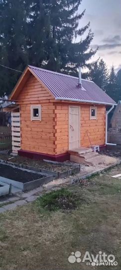 Баня 2х4 из бруса,под усадку