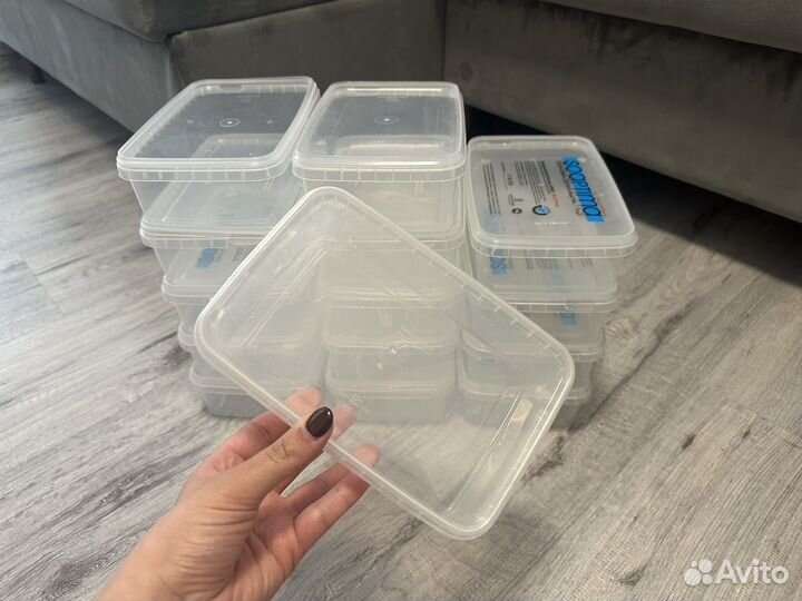 Пластиковая емкость/тара/контейнер 1000мл 15шт