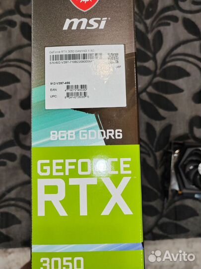 Видеокарта geforce rtx 3050 msi Gaming X