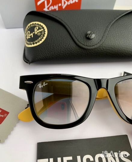Очки ray ban wayfarer 50 пепельные