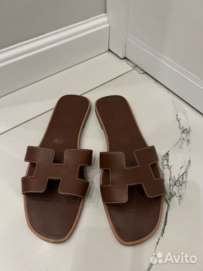 Шлепки hermes оригинал 38/5