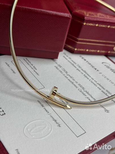 Колье чокер cartier juste un clou желтое золото