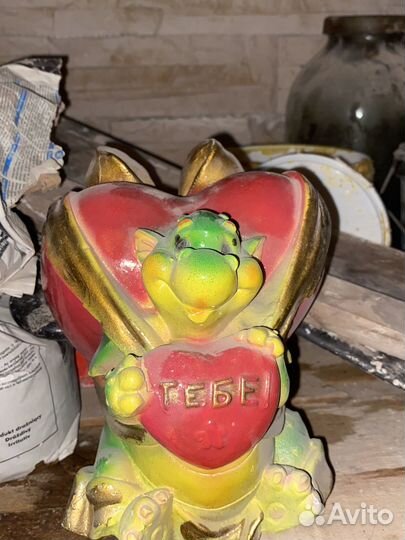 Фигурка копилка гипсовая