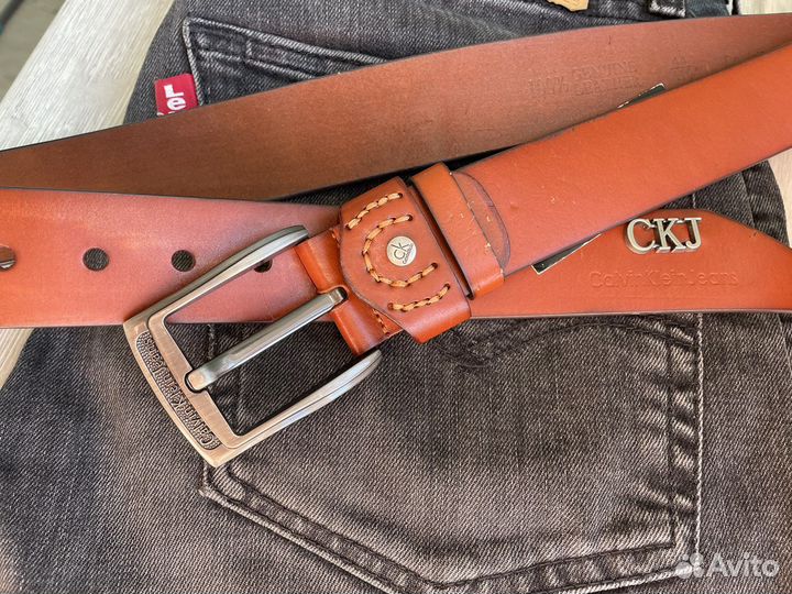 Ремень Calvin Klein рыжий