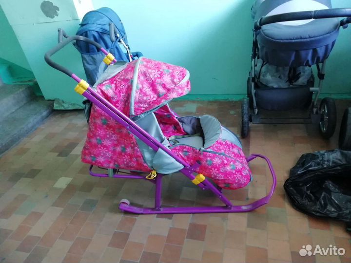 Коляска санки