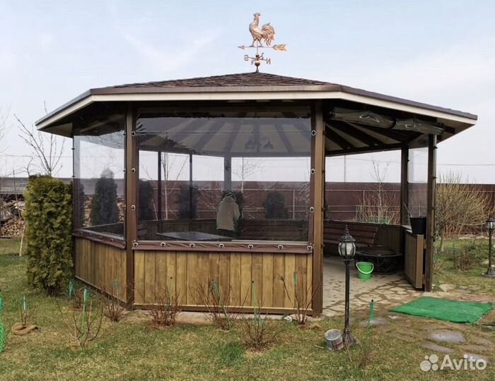 Мягкие окна для беседки