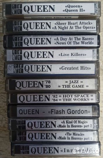 Аудиокассеты Queen
