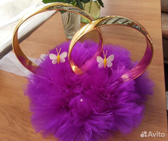 Кольца свадебные на авто