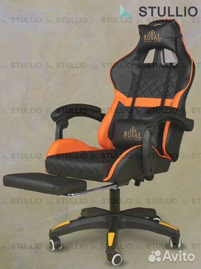 Компьютерное игровое кресло геймерское с массажем