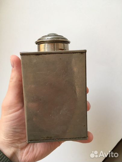 Старинная чайница nickel plattir