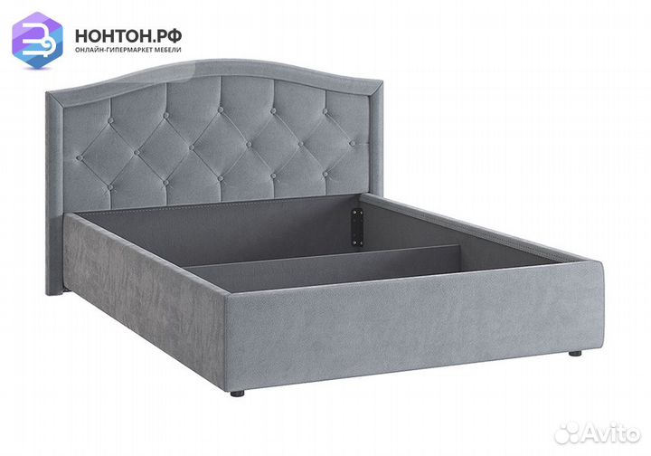 Кровать Верона 2 1.4 м серая