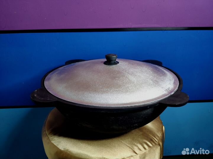 Казан узбекский чугунный 10 литров Наманган