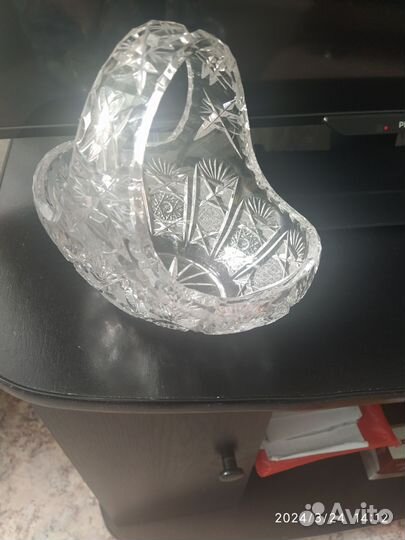 Хрустальная конфетница СССР