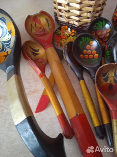 Деревянные ложки хохлома