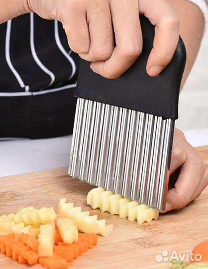 Нож волнистый рифлёный для овощей