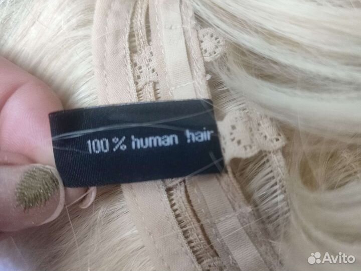 Парик блонд имитация натуральных волос