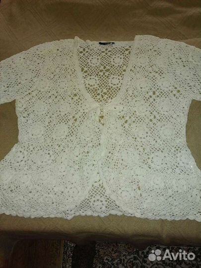 Кардиган-болеро - Эффект ручной вязки